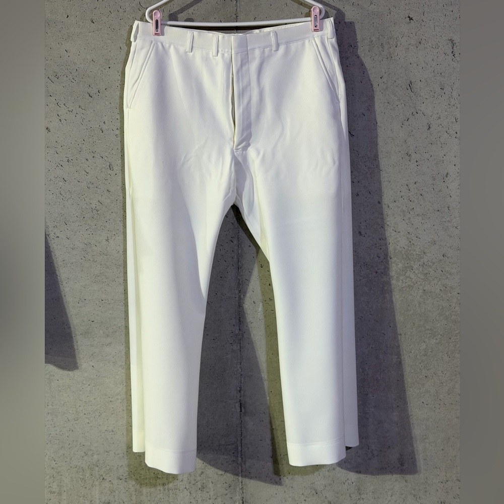 US Navy Dress White Pants 38L Enlisted 1986 Choctaw Mfg.
